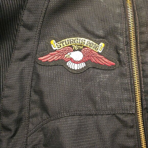 Icon Motorcycle Merc Jacket Womens XL Black Armored Padded Midweight Sturgis - Picture 7 of 16